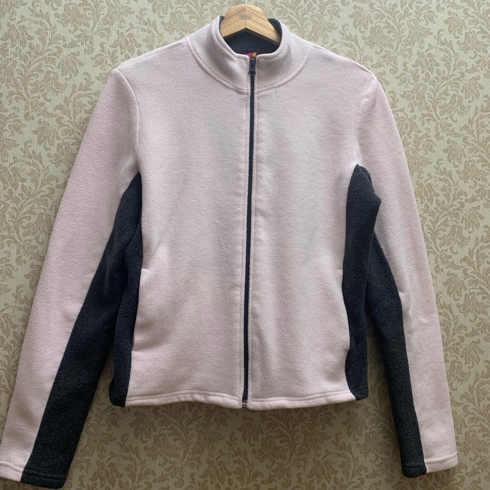Sonoma Pink and Grey Fleece Jacket